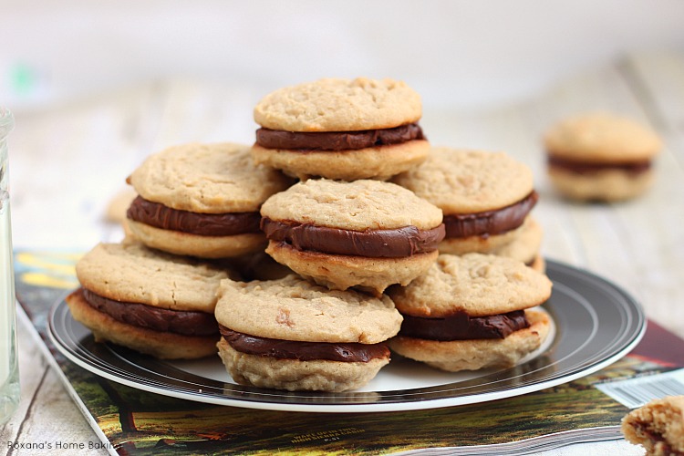 Fudge filled irresistible peanut butter cookies recipe image